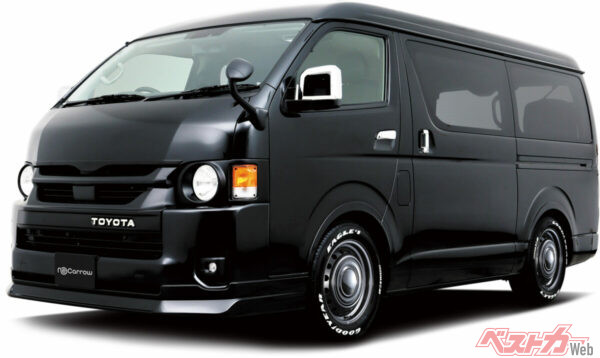 なんとハイエース用まで開発中! ワイルドなハイエースにするならネオキャロが似合いそうだ