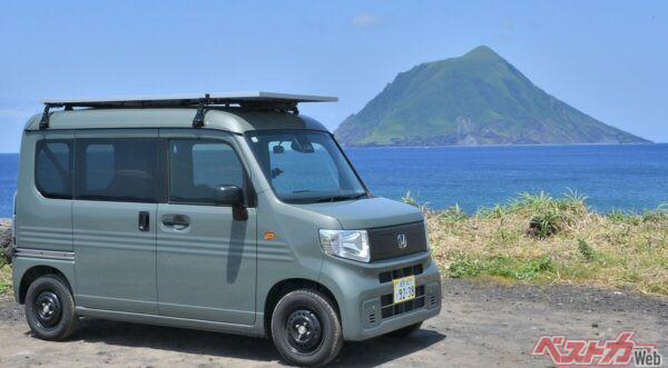 八丈島がまさかのEV祭り!!　「だん吉リスペクト号」改め、「でん吉」試乗会にN-VAN e:も電動スクーターEM-1 e:やってきた