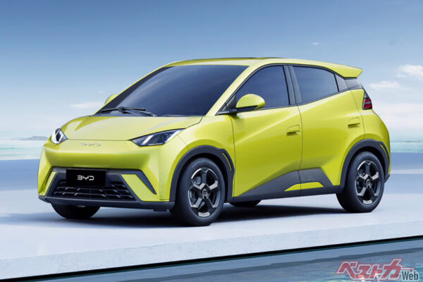BYDは日本で軽BEVを投入することを発表している。写真は小型BEVのシーガル
