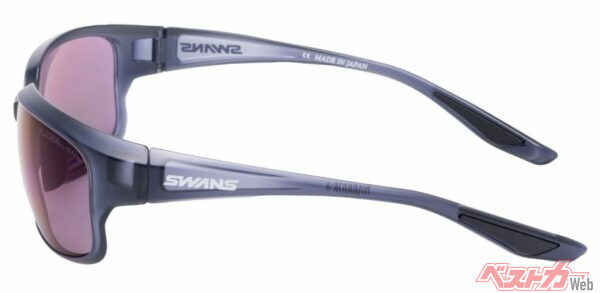 SWANS「ドライビング・サングラス」フルリムフレームモデルWA-8のサイドビュー