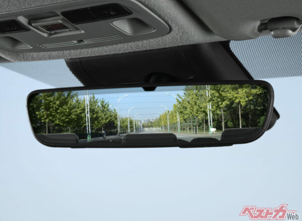 アクアに搭載されているドライブレコーダー付自動防眩インナーミラー