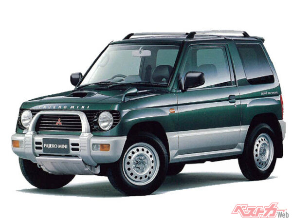 1994年登場パジェロミニ。まさに2代目パジェロをミニにしたような雰囲気だ