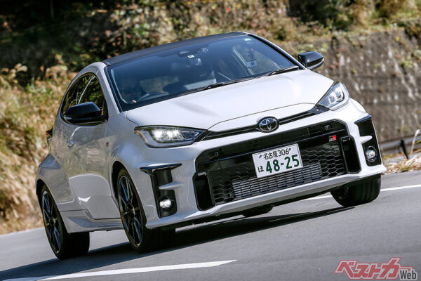 トヨタ GRヤリス（2020年登場）。中古相場：約310万～1600万円　人気グレードのRZハイパフォーマンスで400万円前後から