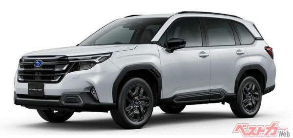 ダークトーンのアクセントで精悍に仕立てたアイサイトX搭載のターボエンジンモデル