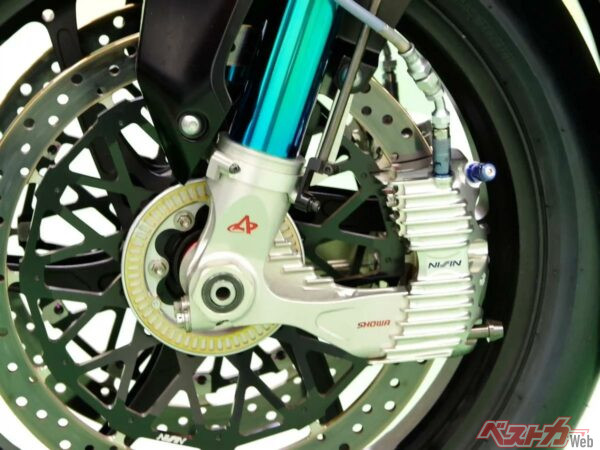 【新技術】軽量＆冷却性能の高い斬新Fフォーク+キャリパーが2026年から実戦投入、いずれ市販化の可能性も！