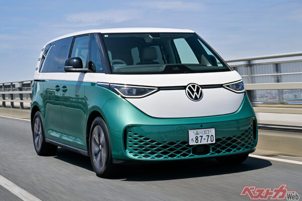 2025年6月20日に発表されたフォルクスワーゲン ID.Buzz。ヨーロッパでの初公開から3年。待望の日本仕様発表だ（ID.Buzz Pro　888万9000円）