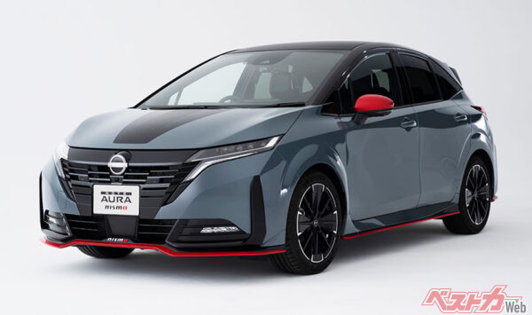 日産 ノートオーラNISMO。モーターによる痛快な出足はマニア好み。NISMOならカーマニア感もグッと強くなる