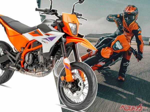 【新車】390モタード来た！新型「390SMC R」KTMから85万9000円で8月発売 154kgの軽量ボディと45PSのパワーに注目