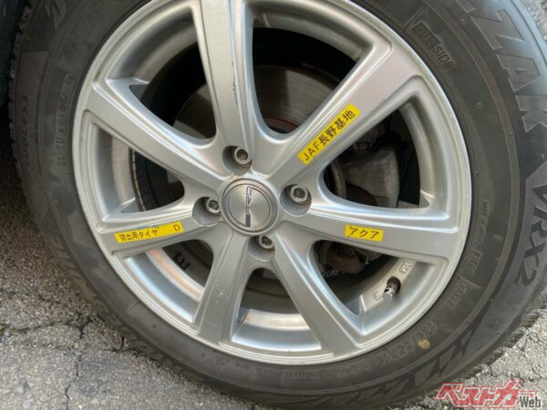 パンクなどでJAFのロードサービスを利用した際、利用できるタイヤ貸し出しサービス（出典：JAF）