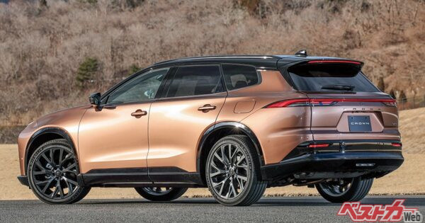 リアはドッシリ感がありSUV的。左右をつないだリアコンビがボディサイドに回り込むのでワイド感が強調