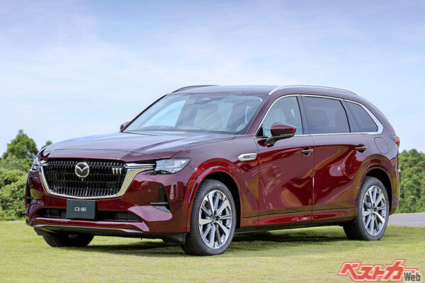 マツダCX-80。ボディサイズは全長4990×全幅1890×全高1710mm