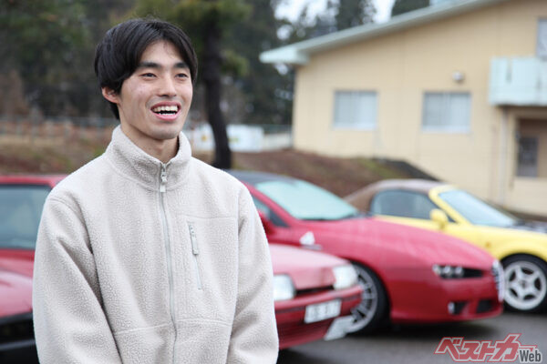 取材時は工学部の修士1年生で、部長だった越塚さん。現在はアクセラオーナー（後述）の南さんが部長を務めている