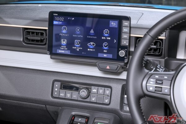 こちらが純正アクセサリーとなるギャザズのディスプレイ。もちろんこれも収まりがよくていいぞ