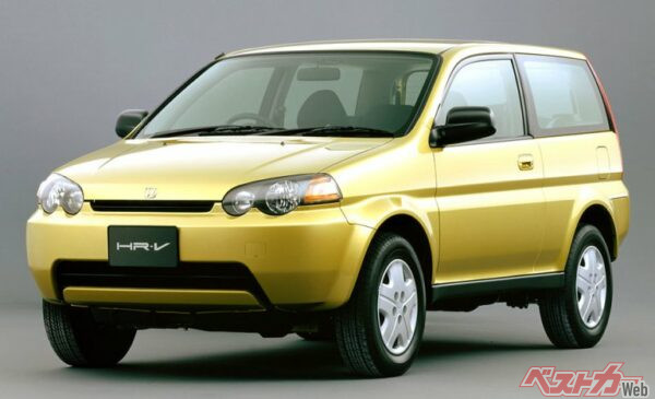 HR-Vはロゴをベースとして最低地上高を高くとり、全高を低く抑えた。国内販売は低迷したものの欧州では人気を博した