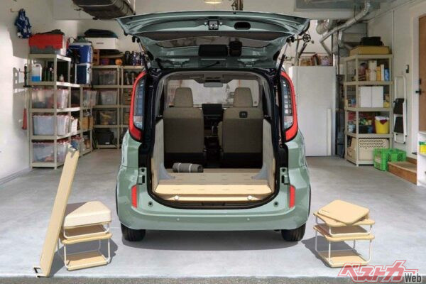 トヨタ「新型シエンタJUNO」発売！　モデリスタ入魂の家具モジュールで車中泊・キャンプ・テレワークも可能な“持ち運べる部屋”がスゴイ！
