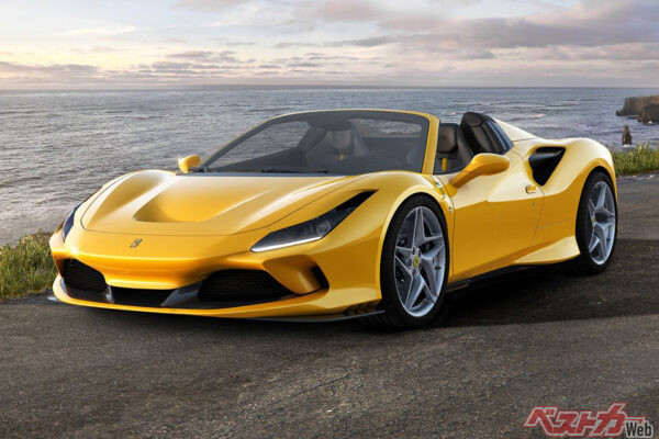 フェラーリ F8 スパイダー。ある業者は9万円／日（走行距離50km以内）で貸し出している