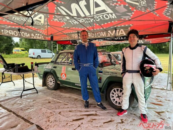 急遽ドライバーとなるもしっかり走行！　そのままエストニア国内選手権の参加も決定！