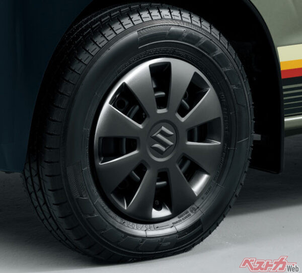 光沢のあるガンメタリック色だからタフな印象満載!