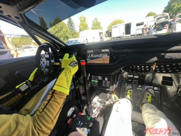 試乗したRS Rally2。最新のマシンとの違いを実感