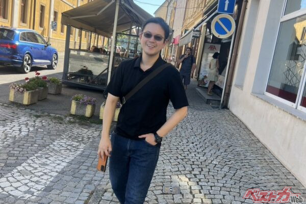 コドライバーを務める立久井 大輝選手。W大輝で戦うぞ!