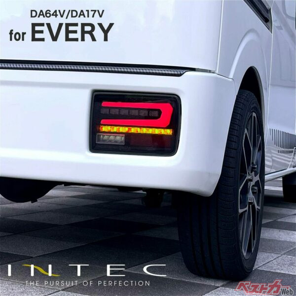INTECのエブリイ用フルLEDテールランプ