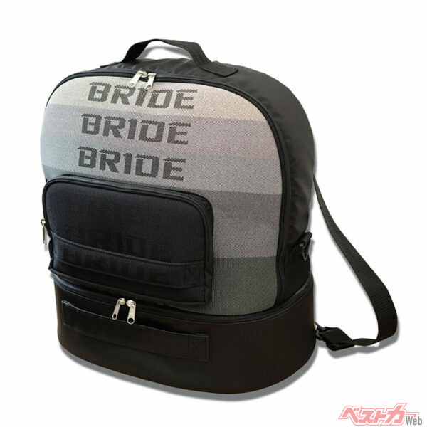 今回発表された「BRIDEマルチバッグ」。BRIDEシートを象徴するファブリックがそのまま使用されている