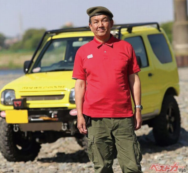 二階堂 裕氏はRV4ワイルドグース代表取締役社長。日本ジムニー協会（JCJ）会長を務める。ジムニー専門誌『ジムニースーパースージー』を発行。ジムニーを愛し、ジムニーとともに生きる魅力を知り尽くす