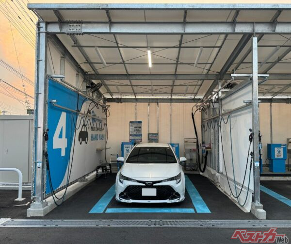 エアブローが使えるってマジか……DIY洗車マニア必見!!　最新コイン洗車場が超優秀だった件