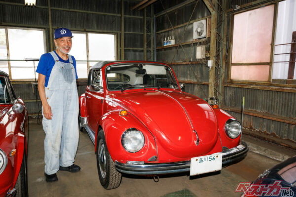 「品川 56」ナンバーのまま！ 世田谷発・伝説のビートルカブリオレ物語