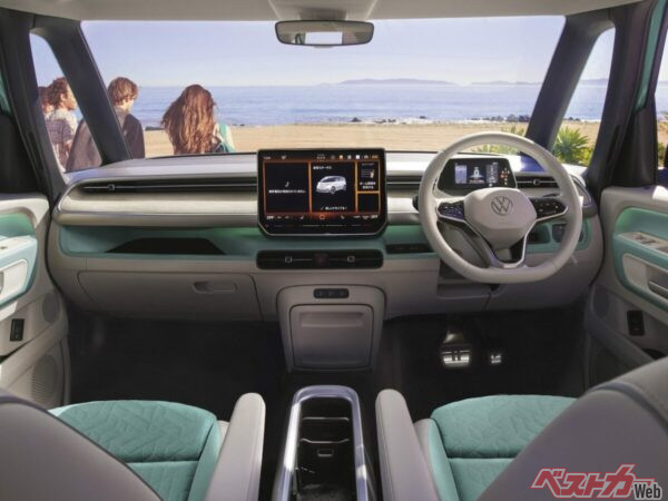 フォルクスワーゲンらしく、華美すぎない車内デザインのID. Buzz。コンセプト、出来映えからして一定以上の評価がされると予想されているが…。