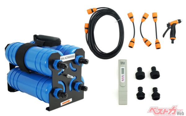 水質を測定できるTDSメーター付きで、効果を目で確認でき安心