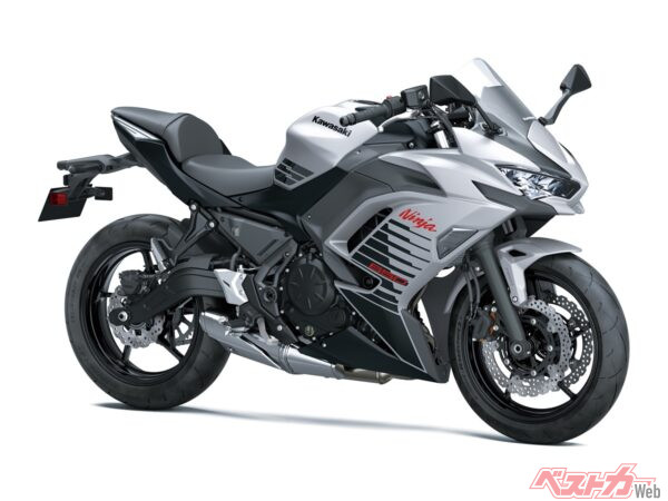 Ninja 650(メタリックマットホワイティッシュシルバー×メタリックフラットスパークブラック)