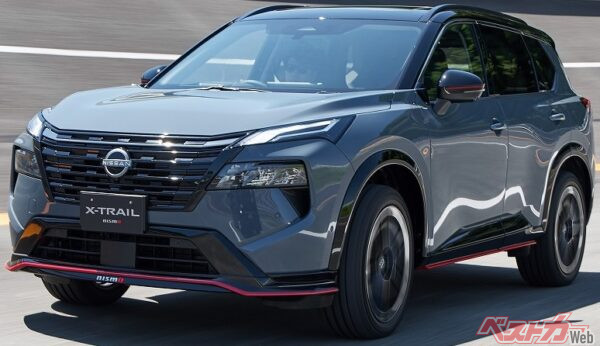 NISMOチューニングが施されたパーツが多数投入された「エクストレイルNISMO」。価格は税込541～596万円