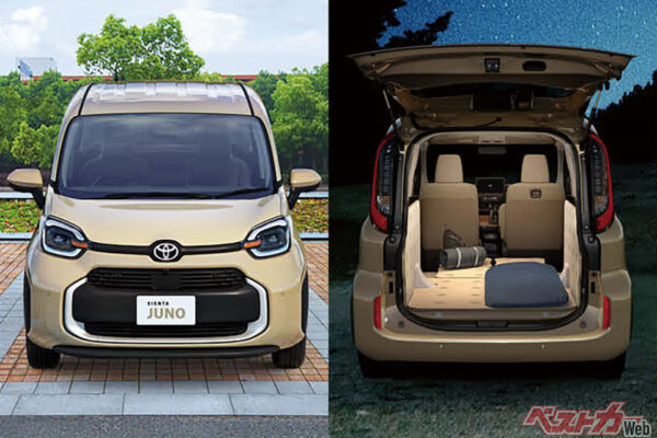 トヨタ シエンタが一部改良!!　同時に2シーター＆4ナンバーのコンプリートカー「JUNO（ジュノ）」登場!!