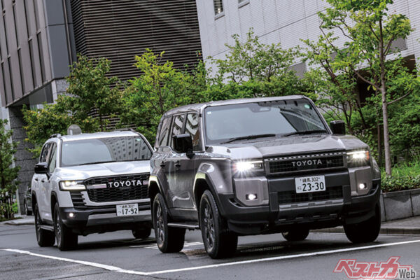 車体が大きいランクルファミリーだが、視点が高く、見切りは悪くない