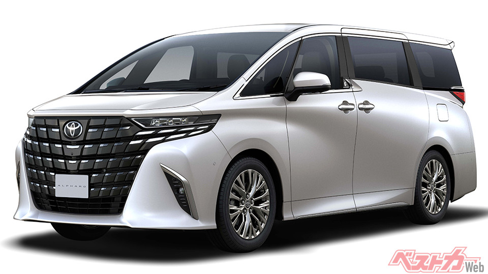 トヨタ アルファード(2024年12月 PHEV設定時の公式画像より)