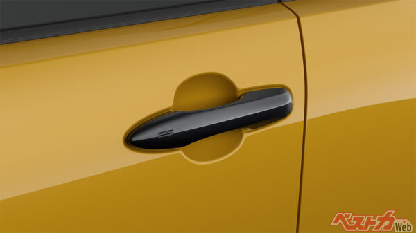 アウトサイドドアハンドル（艶ありブラック／2025年7月 一部改良・特別仕様車設定時の公式画像より）