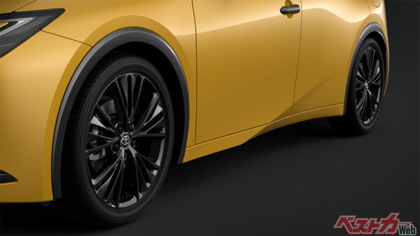 ホイールアーチモールティング（艶ありブラック／2025年7月 一部改良・特別仕様車設定時の公式画像より）