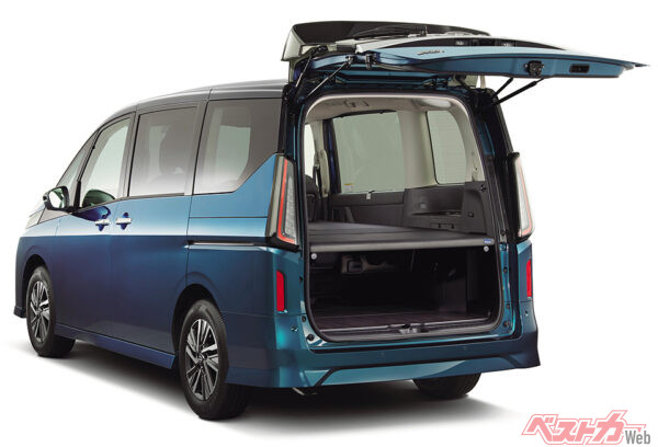 日産 セレナ マルチベッド（2024年9月 一部仕様向上実施時の公式画像より）