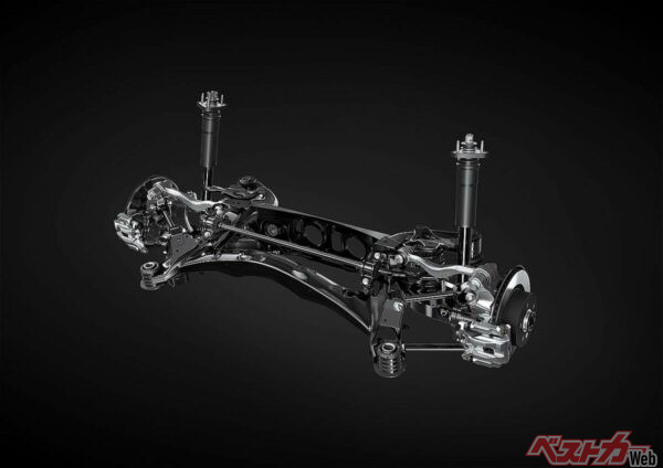 新型ISプロトタイプのサスペンション
