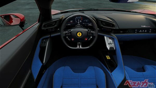 フェラーリのコックピット思想を継承するインテリアデザイン