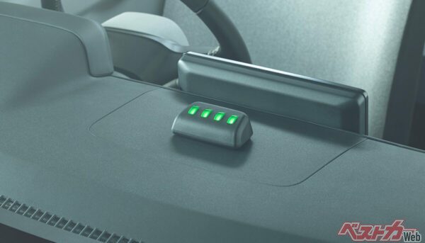 暗闇や逆につよい日光でも視認しやすい充電インジケーター