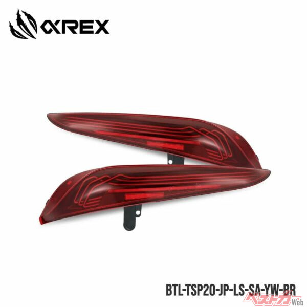 3パターンから選べるので、ボディ色に合うものを探せる。画像はブラックレッド