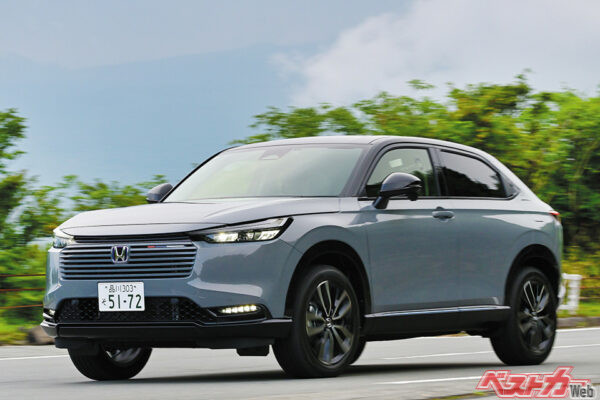 2024年4月にマイナーチェンジしたホンダ ヴェゼル。フロントマスクのデザインが変更されている。RSグレードがほしい！