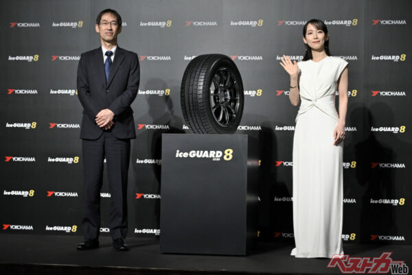 2025年7月17日にはアイスガード エイトの発表が行われ、CM出演をつとめる吉岡里帆氏も登壇した