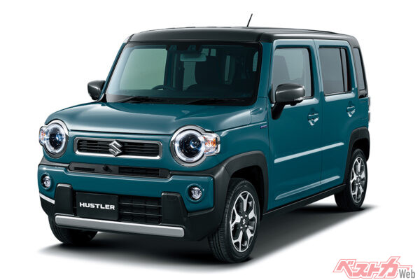 スズキ ハスラー（価格：151万8000～202万1800円）。ボディ全体で剛性力を高め、乗り心地アップ
