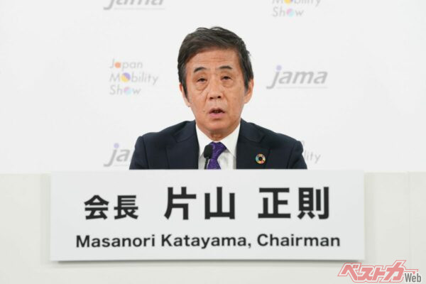 日本自動車工業会会長、片山正則氏（いすゞ自動車 代表取締役会長）