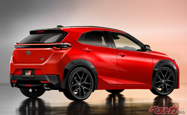 ベストカー編集部が作成したトヨタ GRスターレット（仮称）の予想CG