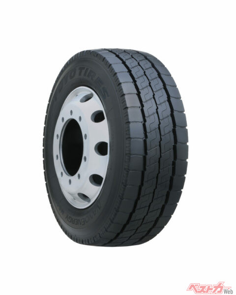 発売されたばかりのEV路線バス専用タイヤ「NANOENERGY M648 EV」