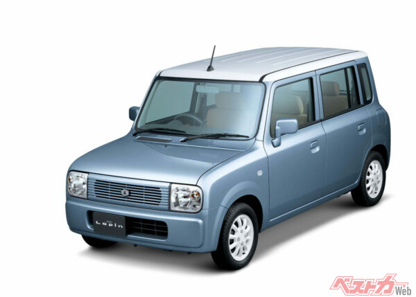 2002年登場の初代ラパン。もとは女性層を中心にターゲットを絞ったクルマだった